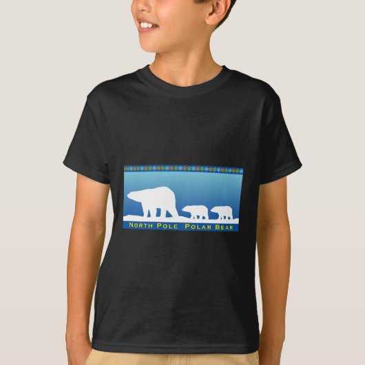ホッキョクグマ – オンアイス Tシャツ (正面)