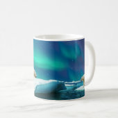 ホッキョクグマ オーロラ コーヒーマグカップ (正面右)