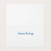 ホッキョクグマ&カブかわいい折りたたみクリスマスカード (内部フラット)