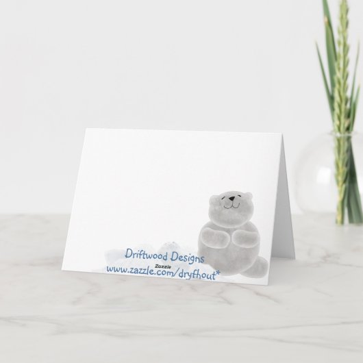 ホッキョクグマ カード (裏面)