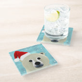 ホッキョクグマ ガラスコースター (アングル)