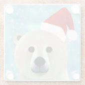 ホッキョクグマ ガラスコースター (裏面)