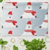 ホッキョクグマ キッチンタオル (折り畳み)