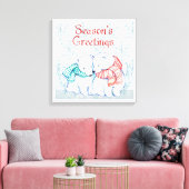 ホッキョクグマ キャンバスプリント (インサイチュ (リビング))