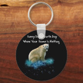 ホッキョクグマ キーホルダー (正面)