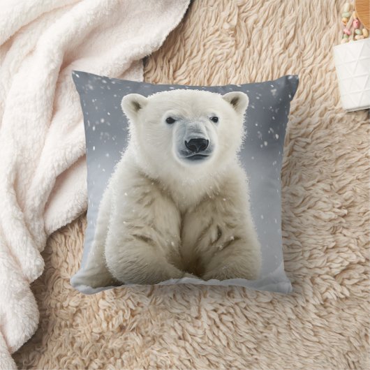 ホッキョクグマ クッション (ブランケット)