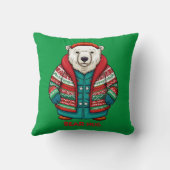 ホッキョクグマ クッション (裏面)