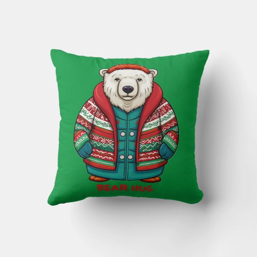 ホッキョクグマ クッション (裏面)