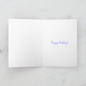 ホッキョクグマ クリスマスカード かわいい (内部)