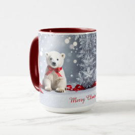 ホッキョクグマ クリスマス ホリデー マグ