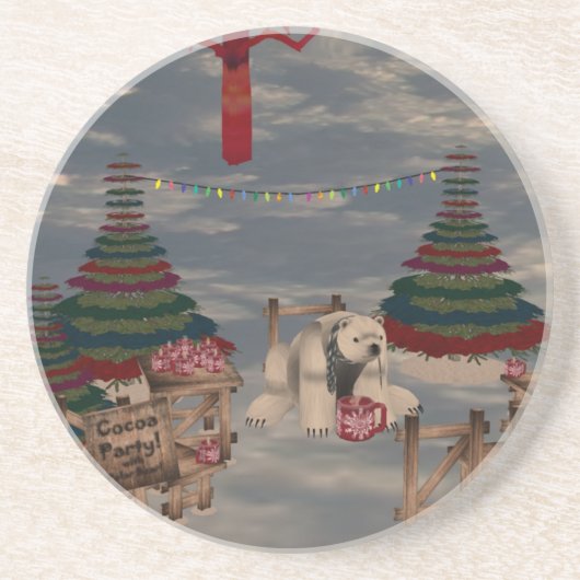 ホッキョクグマ・コースター コースター (正面)