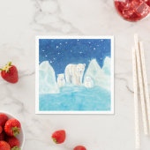 ホッキョクグマ スタンダードカクテルナプキン (インサイチュ)