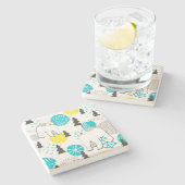 ホッキョクグマ ストーンコースター (横)