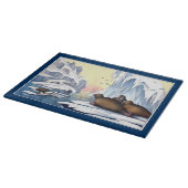 ホッキョクグマ、セイウチ、アザラシ カッティングボード (角)