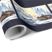 ホッキョクグマ、セイウチ、アザラシ ラッピングペーパー (ロールコーナー)