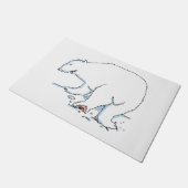 ホッキョクグマ ドアマット (アングル)