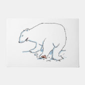 ホッキョクグマ ドアマット (正面)