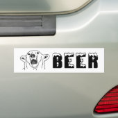 ホッキョクグマ バンパーステッカー (車上)