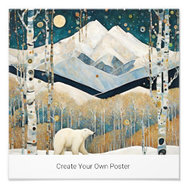 ホッキョクグマ フォトプリント           