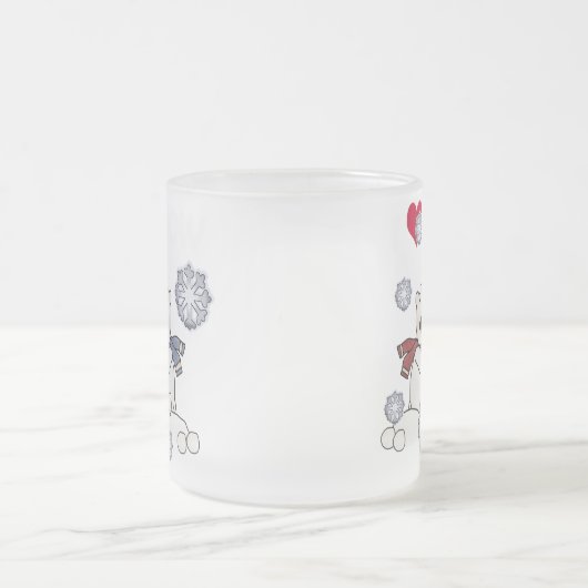 ホッキョクグマ フロストグラスマグカップ (中央)