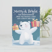 ホッキョクグマ、プレゼントメリーとブライト シーズンカード (スタンド正面)