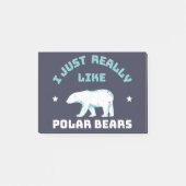 ホッキョクグマ ポストイット (正面)