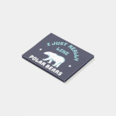 ホッキョクグマ ポストイット (アングル)