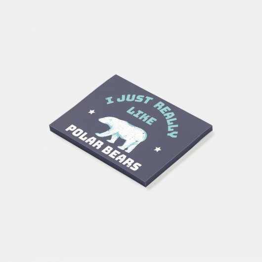 ホッキョクグマ ポストイット (アングル)