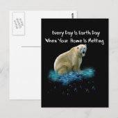 ホッキョクグマ ポストカード (正面/裏面)