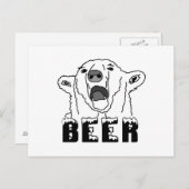 ホッキョクグマ ポストカード (正面/裏面)