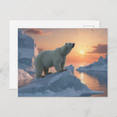 ホッキョクグマ ポストカード (正面/裏面)