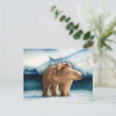 ホッキョクグマ ポストカード (スタンド正面)