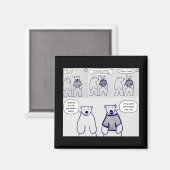 ホッキョクグマ マグネット (正面/裏面)