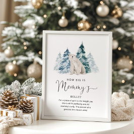 ホッキョクグマ、ママのベリーゲームポスター ポスター