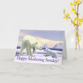 ホッキョクグマ – ママノーズ最高の カード (黄色い花)