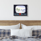 ホッキョクグマ – ママノーズ最高の キャンバスプリント (インサイチュ (寝室))