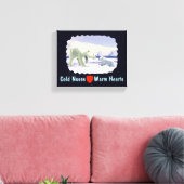 ホッキョクグマ – ママノーズ最高の キャンバスプリント (インサイチュ (リビング))