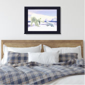 ホッキョクグマ – ママノーズ最高の キャンバスプリント (インサイチュ (寝室))