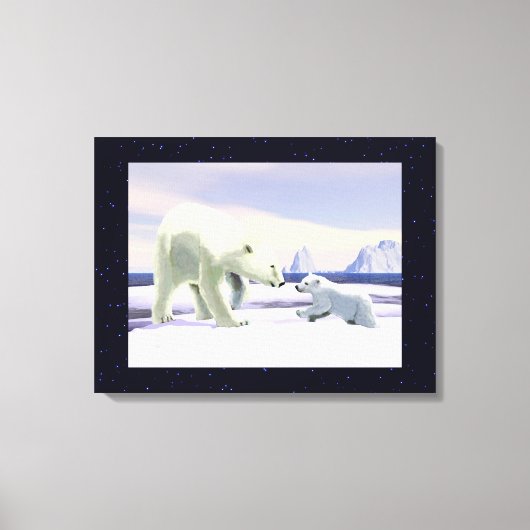 ホッキョクグマ – ママノーズ最高の キャンバスプリント (正面)