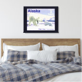 ホッキョクグマ – ママノーズ最高の キャンバスプリント (インサイチュ (寝室))