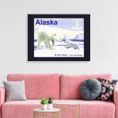 ホッキョクグマ – ママノーズ最高の キャンバスプリント (インサイチュ (リビング))