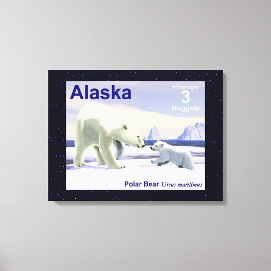 ホッキョクグマ – ママノーズ最高の キャンバスプリント (正面)