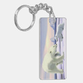 ホッキョクグマ – ママノーズ最高の キーホルダー (正面左)