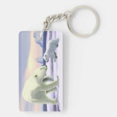 ホッキョクグマ – ママノーズ最高の キーホルダー (裏面)