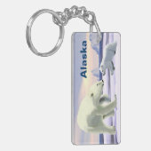 ホッキョクグマ – ママノーズ最高の キーホルダー (正面左)