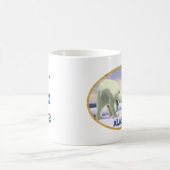 ホッキョクグマ – ママノーズ最高の コーヒーマグカップ (中央)