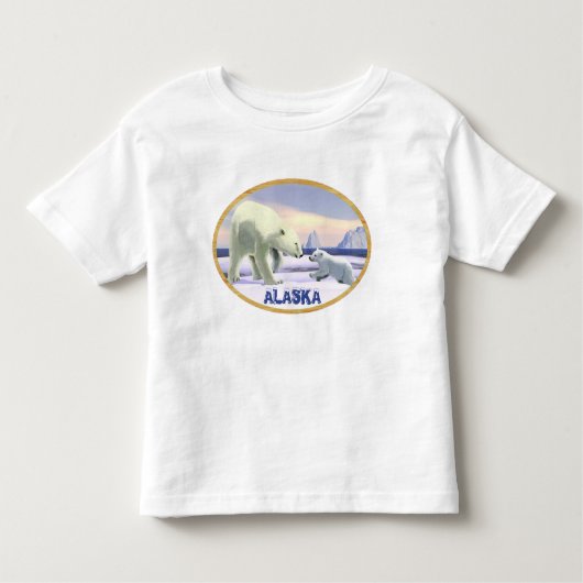 ホッキョクグマ – ママノーズ最高の トドラーTシャツ (正面)