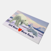 ホッキョクグマ – ママノーズ最高の ドアマット (アングル)