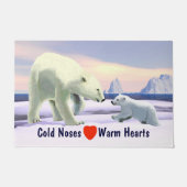 ホッキョクグマ – ママノーズ最高の ドアマット (正面)