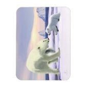 ホッキョクグマ – ママノーズ最高の マグネット (縦)